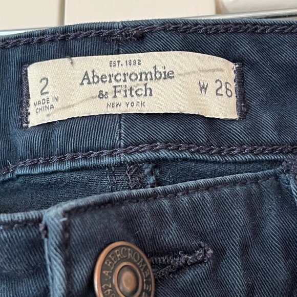 Abercrombie & Fitch skinny stretch denim navy 2 women - Picture 3 of 6